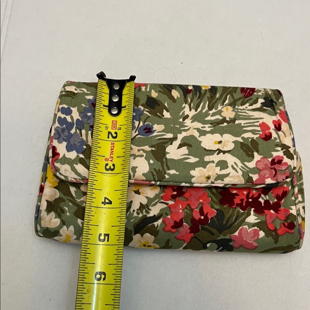 RALPH LAUREN VINTAGE FLORAL PATTERN COSMETIC TRAVEL MULTICOLORED BAG - Picture 10 of 13